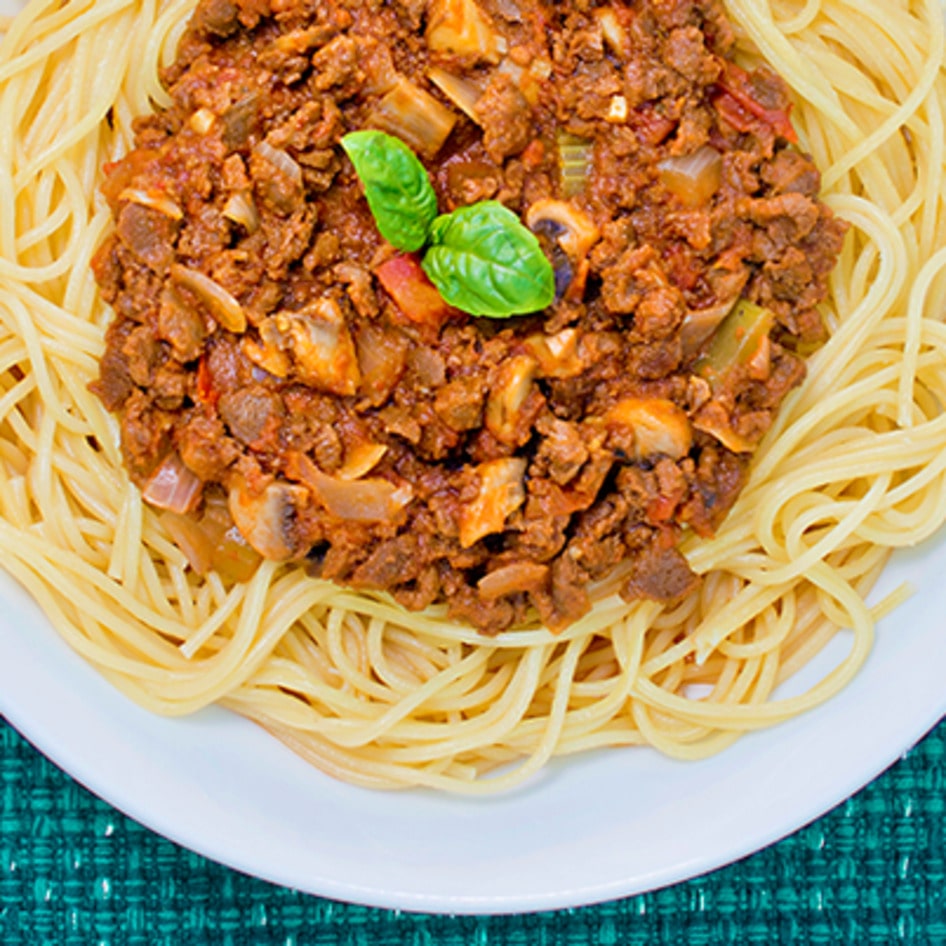 Vegan Sunday Spaghetti Bolognese